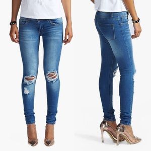 Loren Distressed Skinny Jeans